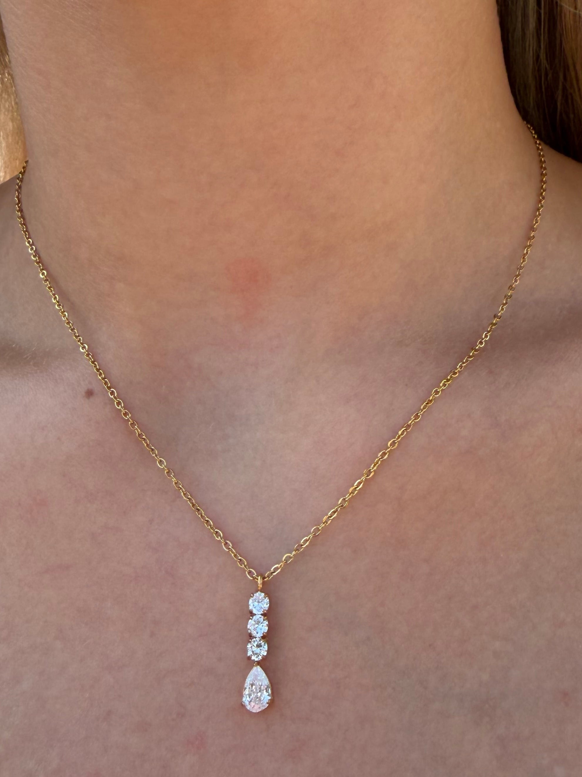 Everyday Drop Necklace- Waterproof & Hypoallergenic