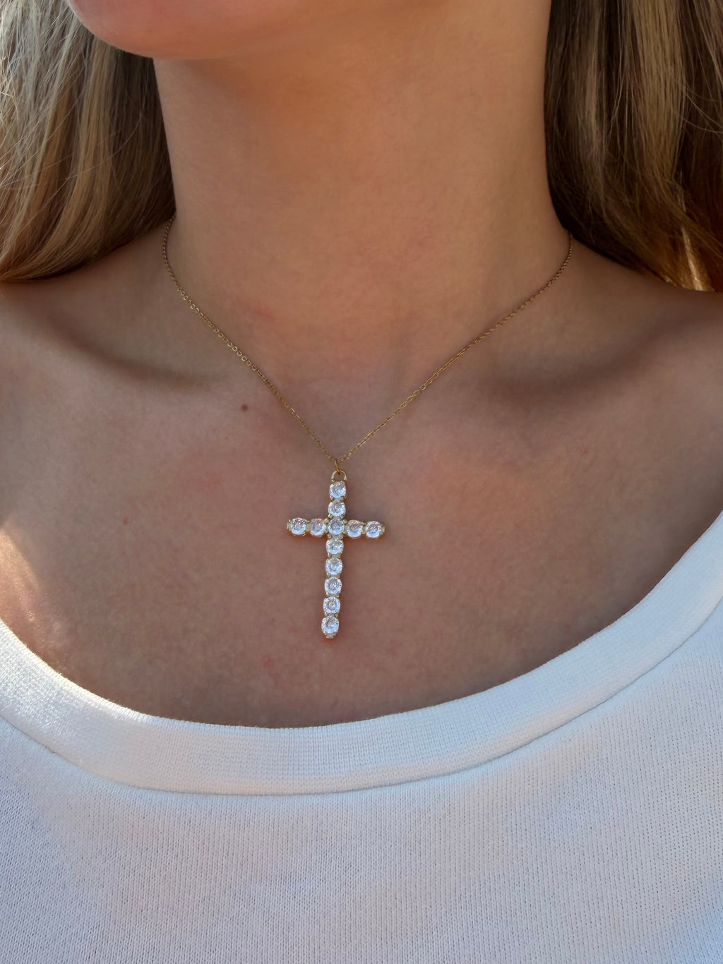 Cross Necklace- Waterproof & Hypoallergenic